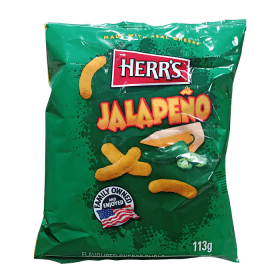 HERRS JALAPENO CHEESE CURLS 12 X 113 g