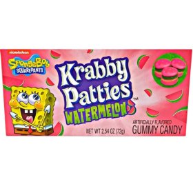 CANDY SPONGEBOB KRABBY PATTIES WATERMELON THEATER BOX 12 x 72g
