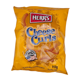 HERRS BAKED CHEESE CURLS 12 X 113 g