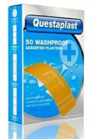 PLÅSTER Washproof "Questaplast" 50-P X 12