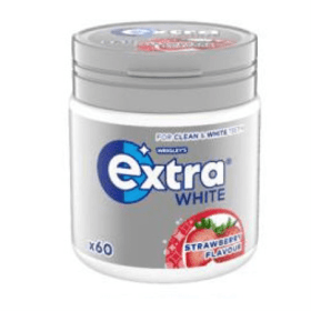 Extra White Strawberry stor burk 6x60st