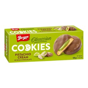 COOKI BERGEN OBSSESION PISTACHIO MILK CHOCO 18 X 128 g
