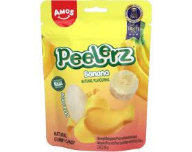 CN Amos Peelerz Gummy Candy - Banana 24x65g.