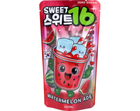 KR Sweet16 Watermelon Ade (Zero Sugar) with Sweeteners 5x10x200ml.