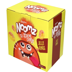 Noomz Freeze Dried Sweets - Jelly Rings Peach 12x55g