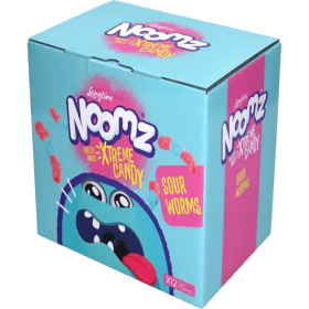 Noomz Freeze Dried Sweets - Sour Worms 12x55g