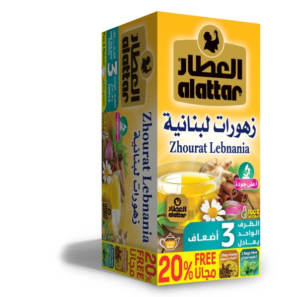Zoom bild av Al Attar Te Zhourat lebanes (3gx24st) 12pack/förp