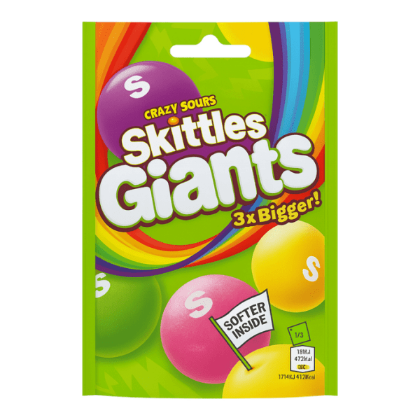 Zoom bild av CANDY SKITTLES GIANT SOURS 15 x 132g