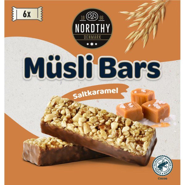 Zoom bild av NORDTHY MUSLI BARS Salt Karamell 11x6-pack