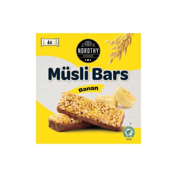 Zoom bild av NORDTHY MUSLIBARS Banan 11x6-pack