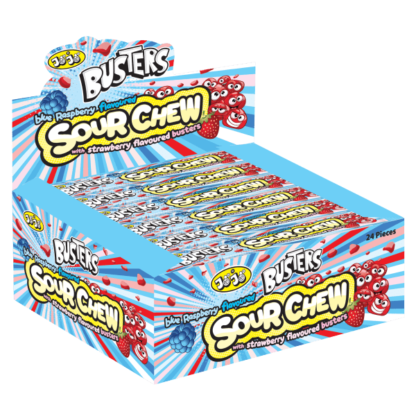 Zoom bild av Buster chew blueberry & strawberry 24x20g