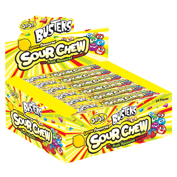 Zoom bild av Buster chew lemon fruit mix 24x20g