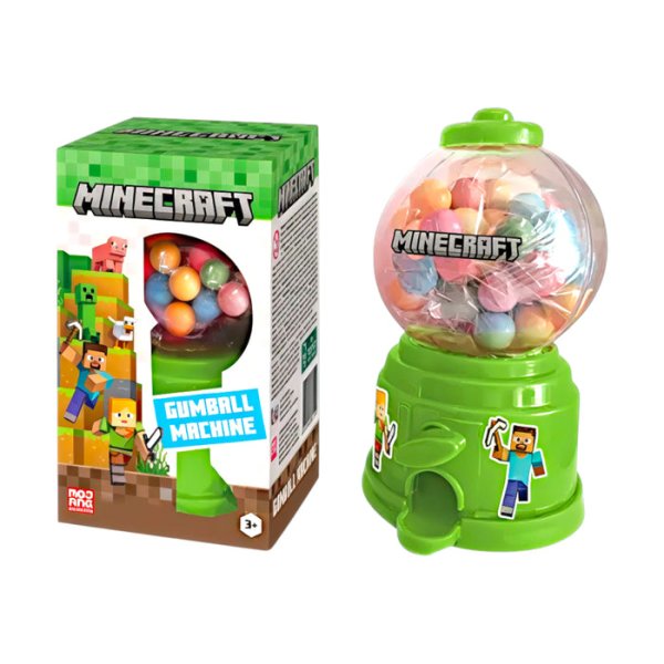 Zoom bild av MINECRAFT GUMBALL MACHINE 12 X 100 g