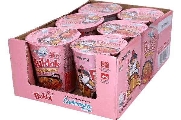 Zoom bild av KR Samyang Buldak Ramen Hot Chicken Carbo Cup 6x80g.