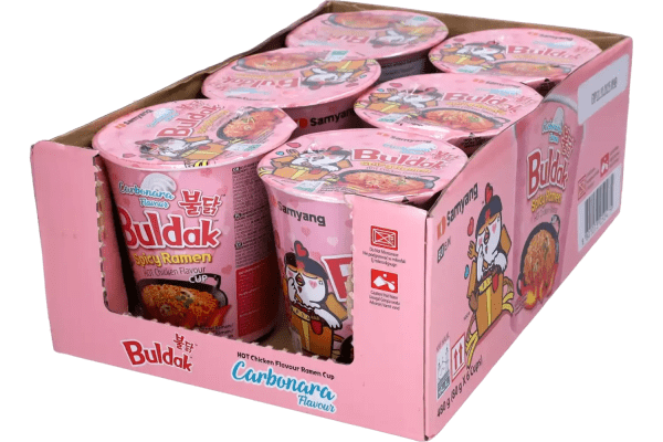 Zoom bild av KR Samyang Buldak Ramen Hot Chicken Carbo Cup 6x80g.