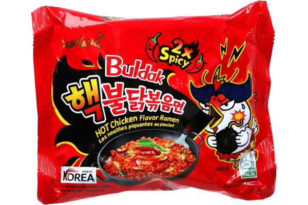 Zoom bild av KR Samyang Buldak Ramen Extreme Hot Chicken 2x Spicy 8x5x140g.