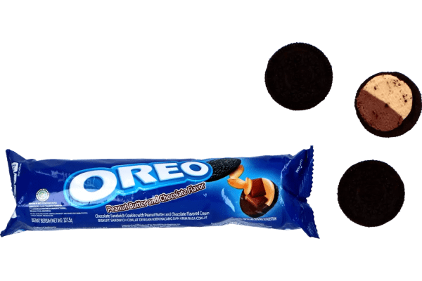 Zoom bild av ID OREO Chocolate Sandwich Cookies in Roll - Peanut Butter & Chocolate Flavor 24x110,4g.