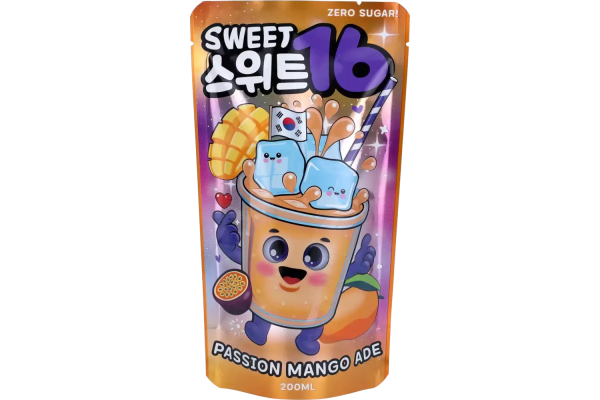Zoom bild av KR Sweet16 Passion Mango Ade (Zero Sugar) with Sweeteners 5x10x200ml.