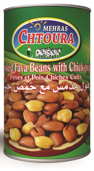 Zoom bild av Mehras Chtoura Bondbönor Med Kikärtor 400g x 24