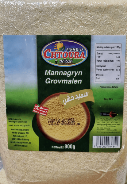 Zoom bild av Mehras Chtoura Mannagryn Grov Vakuum 800gx12