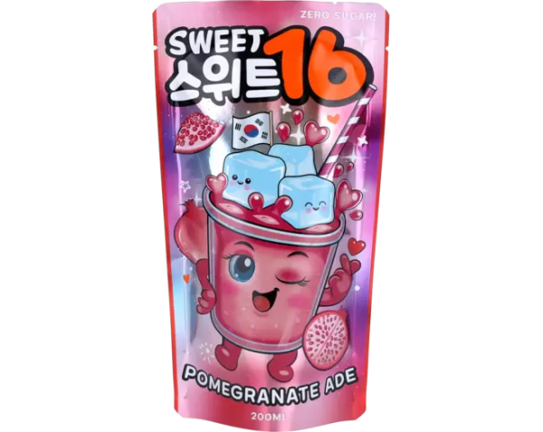 Zoom bild av Sweet16 Pomegranate Ade Zero 5x10x200ml