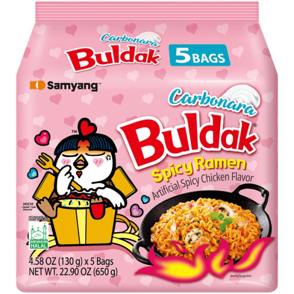 Zoom bild av Samyang Buldak Ramen Hot Chicken Carbo 8x5x130g