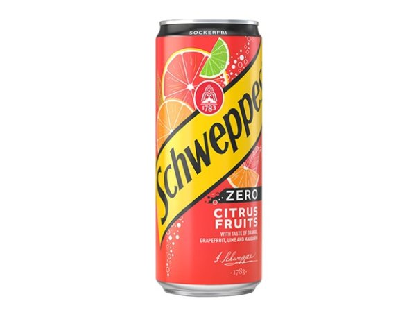 Zoom bild av Schweppes Citrus Fruits Zero Sleek 20x33B