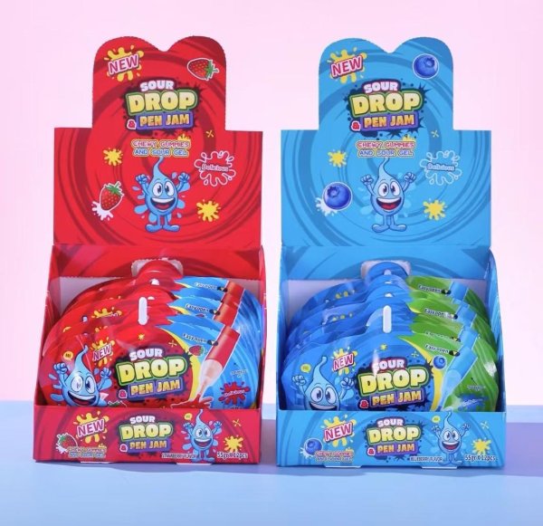 Zoom bild av Sour Drop Pen Jam Strawberry 12x55g