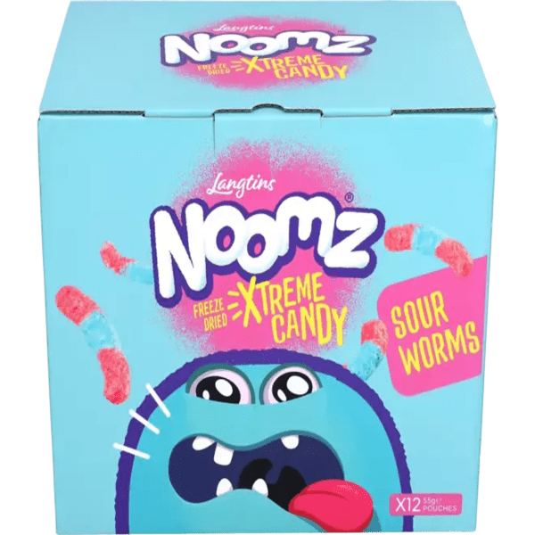 Zoom bild av Noomz Freeze Dried Sweets - Sour Worms 12x55g