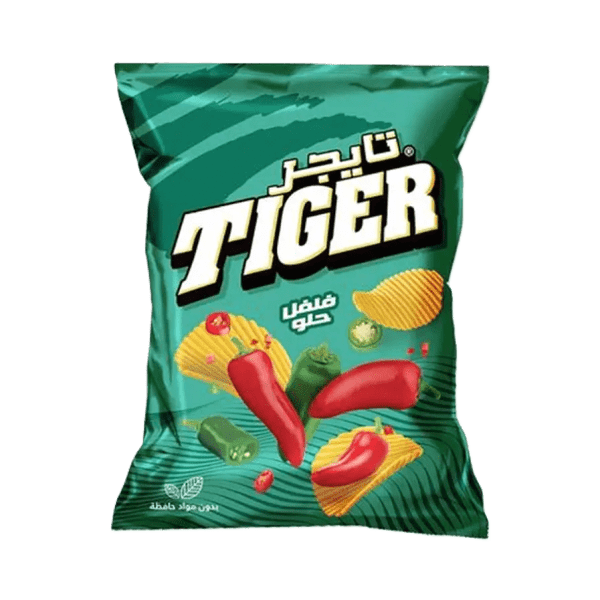 Zoom bild av Tiger Chips Sweet Chilli 12x70g