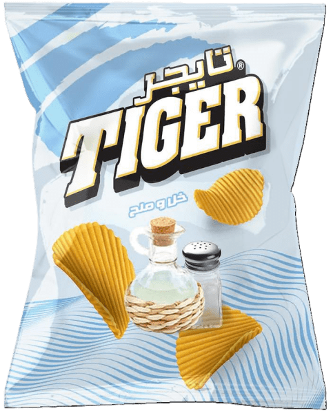 Zoom bild av Tiger Chips Vinägen & Salt 12x70g