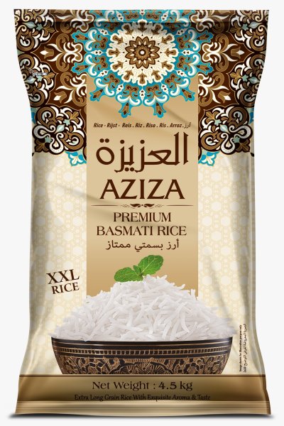 Zoom bild av AZIZA BASMATI RIS 4,5Kg X 4